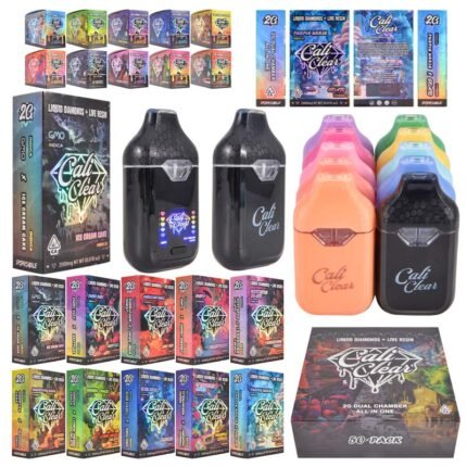 Wholesale Cali Clear Dual Chamber 2g USA Disposable Vape